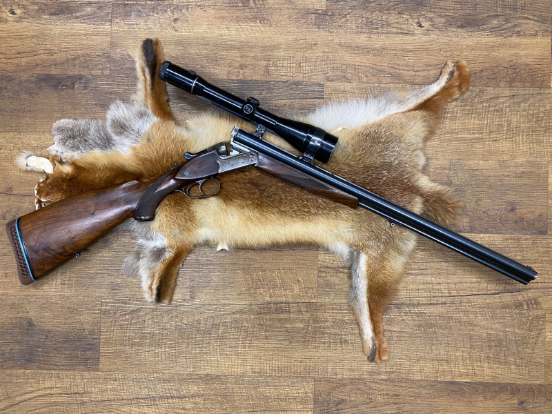 Suhler Jagdhütte 7x65R 16/70 mit EL .22WinMag – Bild 4