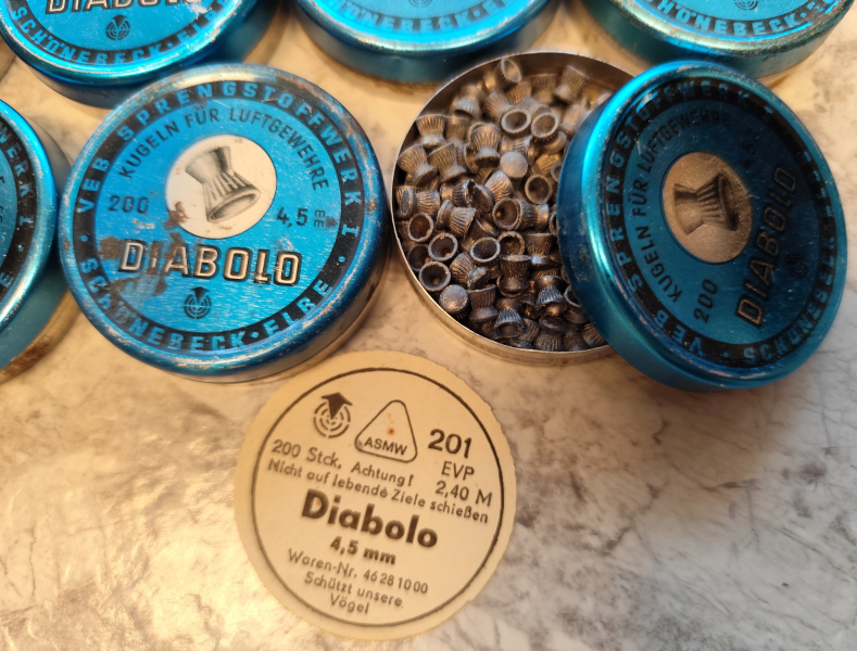 DDR Luftgewehr 4,5mm Diabolo original! und gleich 9mal – Bild 2
