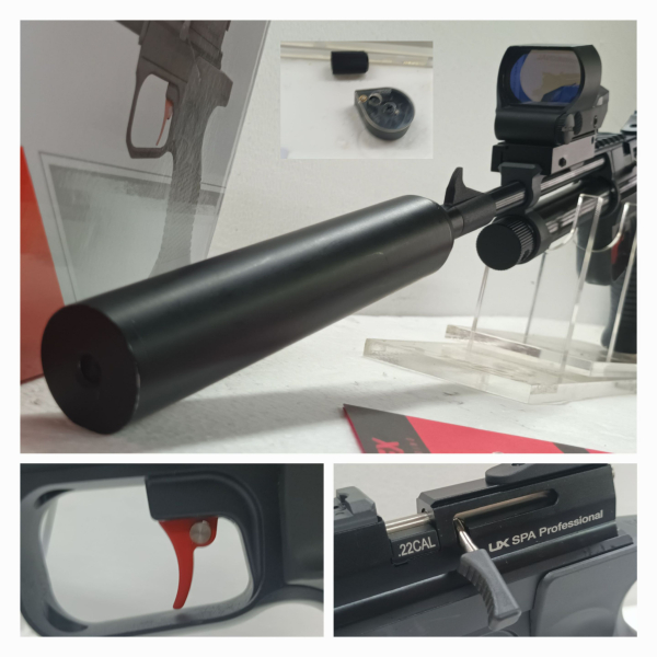 Luftpistole UX SPA __ NEU __ Kal. 5,5mm __ LP + Schalldämpfer + RedDot im SET – Bild 2