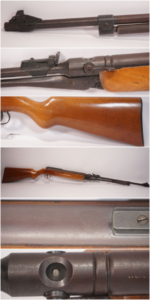 Rarität BSF Modell S54 Unterhebelspanner vor 1970 (Kein F) original SILE-Holzschaft Kal. 4,5mm – Bild 2