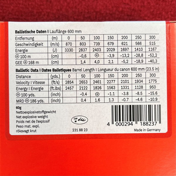 Geco Zero .308 Win. 8,8g / 136gr - 200 Schuss - inkl. Versand – Bild 2