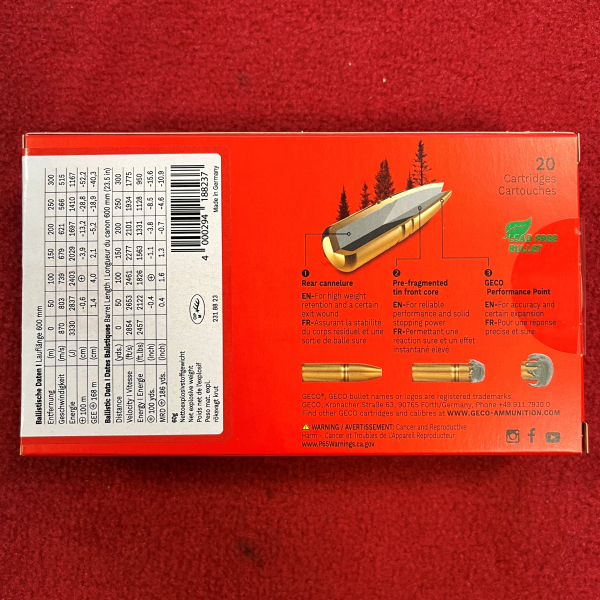 Geco Zero .308 Win. 8,8g / 136gr - 200 Schuss - inkl. Versand – Bild 4