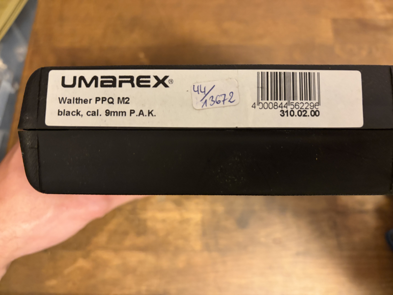 Umarex Walther PPQ M2 Schreckschuss Pistole 9mm P.A.K. schwarz – billede 2