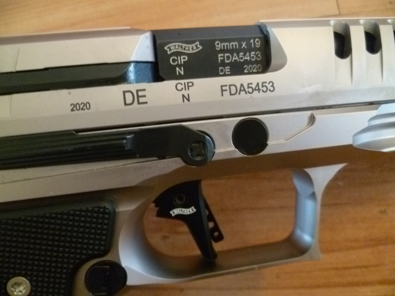 Pistole Walther Q5 Match Steel Frame Black Tie 9mm Luger – Bild 6