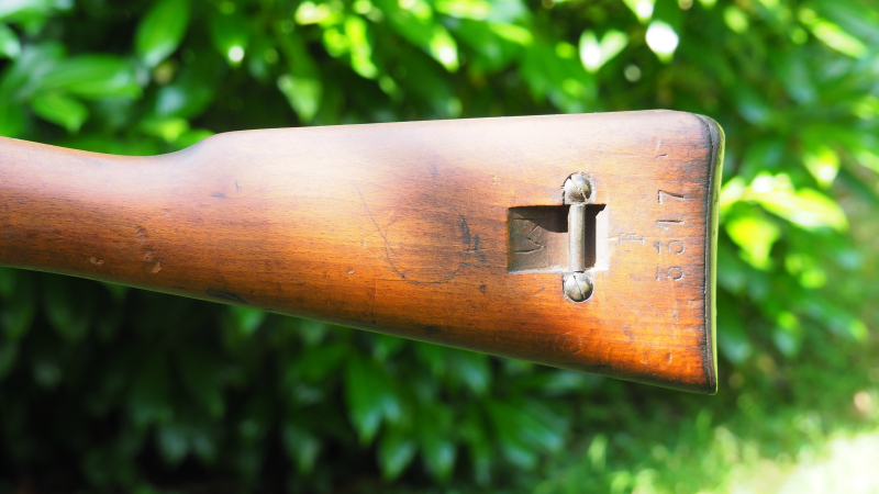 Aus Sammlung ! Schaftset für Carcano "Terni" M1891/38 Karabiner / Komplett mit Metallteilen ! – Bild 6