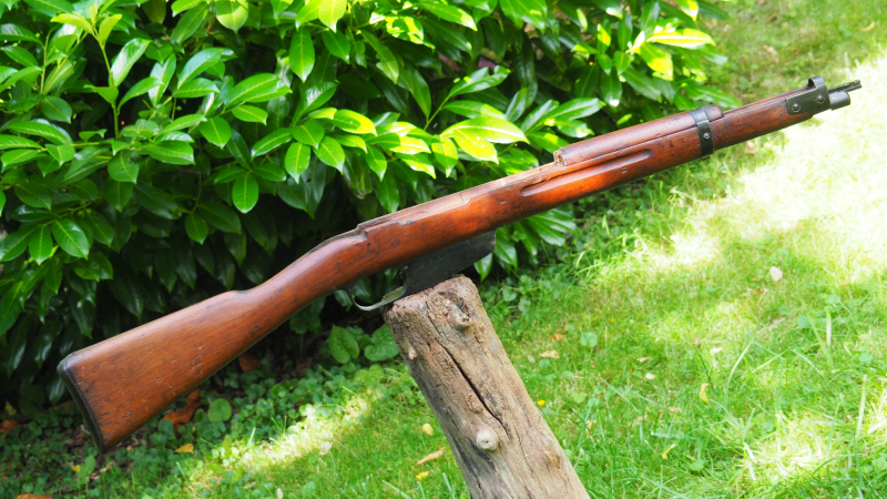 Aus Sammlung ! Schaftset für Carcano "Terni" M1891/38 Karabiner / Komplett mit Metallteilen ! – Bild 2