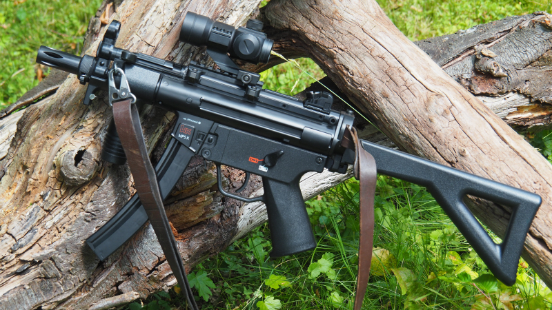 Heckler & Koch MP5k PDW, 4,5mm BB, mit LP-Zielgerät, Sehr gut ! Ungeschossen ! – Bild 2