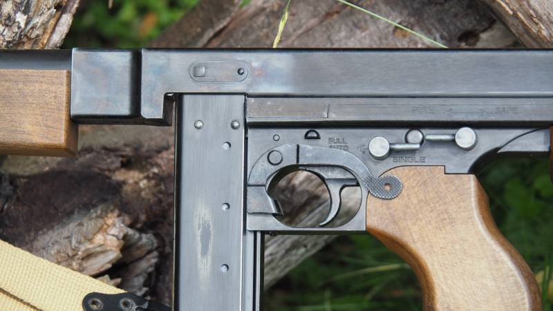 "Legends" Thompson M1A1 Maschinenpistole, 4,5mm BB, "Used-Look" mit Anleitung ! Ungeschossen ! – billede 4
