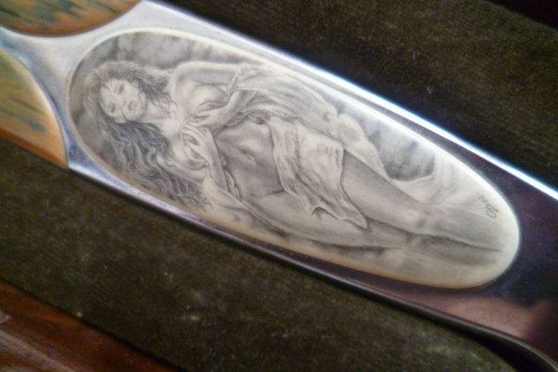 Sammlermesser Scrimshaw Dorinel Stoica – Bild 2