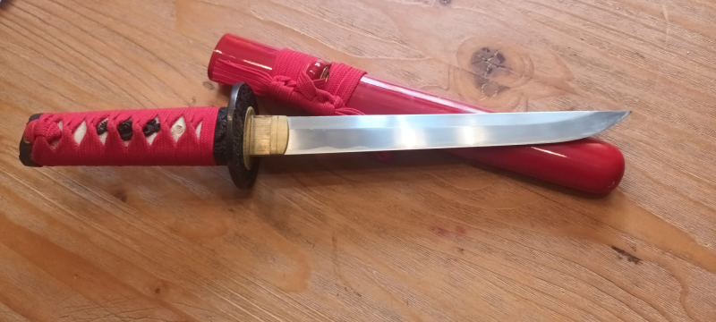 Japanischer Tanto – Replik mit Wellenschliff, 42 cm Gesamtlänge – attēls 2