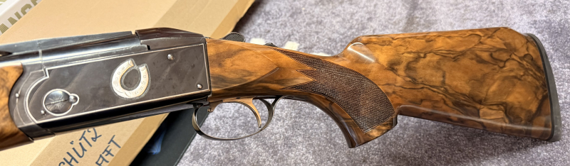 Krieghoff K-32 ( wie K-80 ) mit 76er Lauf Sporting mit Stahlbeschuss und Wechselchokes / Luxus Holz – Bild 3