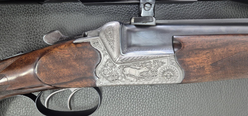Ferlacher Bockbüchsflinte Franz Sodia, Kal. 16/70; 7x65 R, mit Zeiss Zielfernrohr – nuotrauka 6