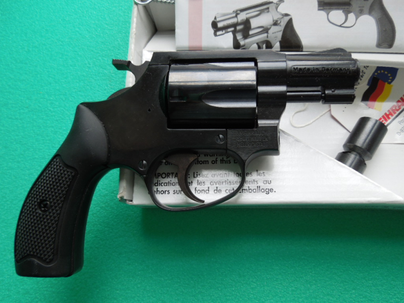 Orig. WEIHRAUCH HW 37 "ARMINIUS" Kal. 9mm R Knall PTB 887 Zustand NEU unbenutzt! made in Germany – billede 2