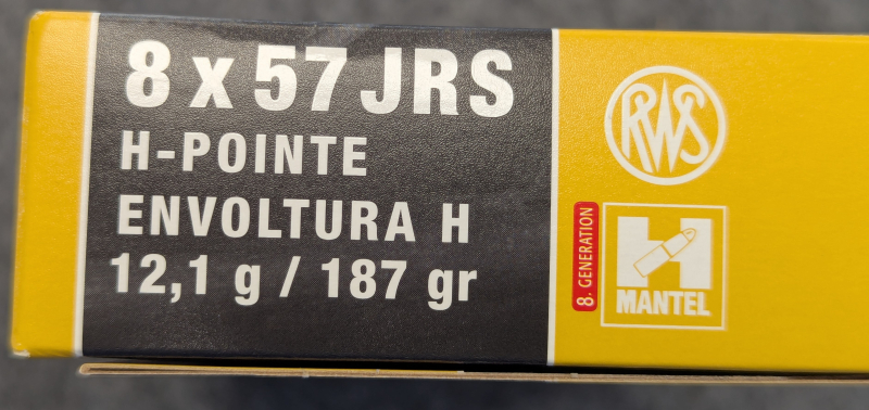 20x RWS H-Mantel 8x57iRS 12,1g / 187gr – Bild 2