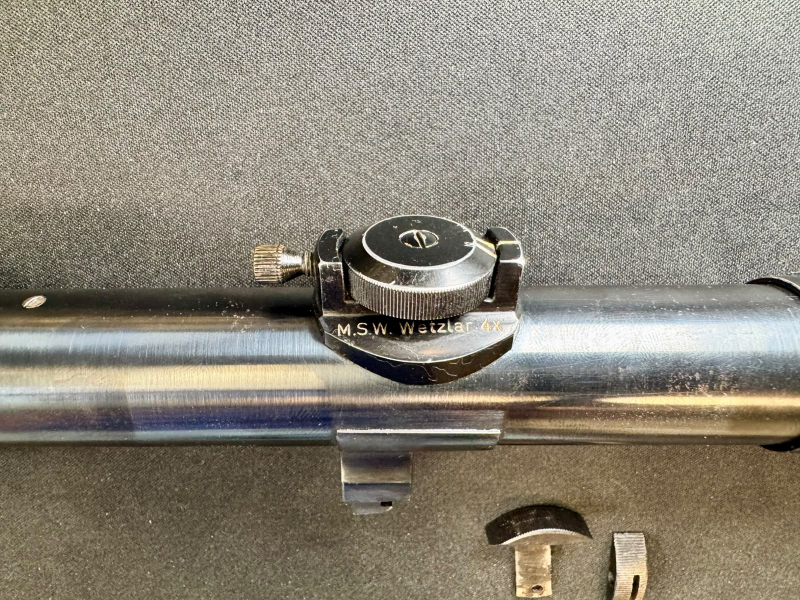 M.S.W. Wetzlar 4x32 – klassisches Zielfernrohr – klare Optik – ehemals Suhler Einhakmontage – Bild 6