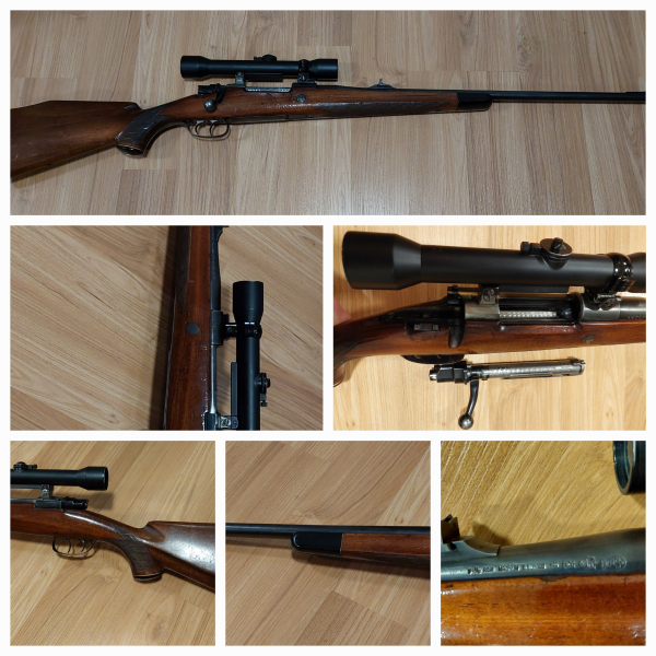 Repetierer Kettner 7mm Rem Mag ZF Zeiss Abs. 1, 7mm Magnum Remington Holzschaft E.Kettner Köln – Bild 4