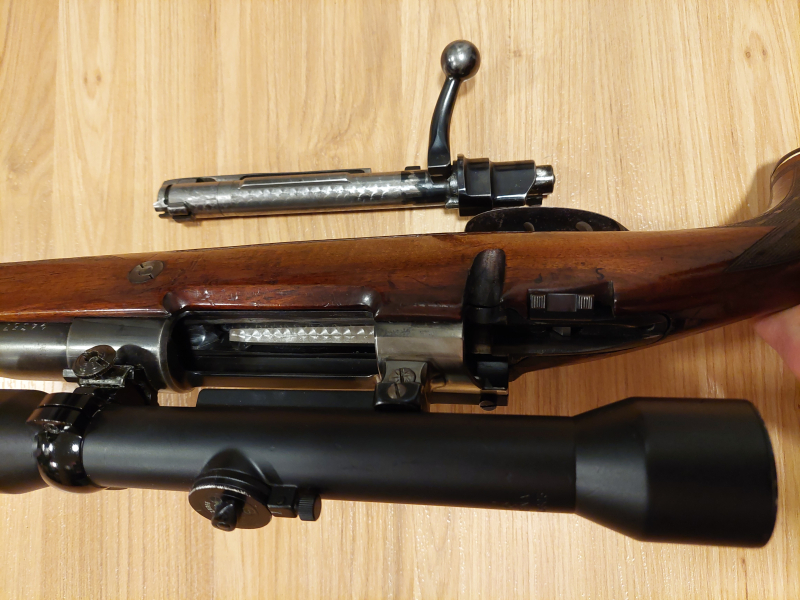 Repetierer Kettner 7mm Rem Mag ZF Zeiss Abs. 1, 7mm Magnum Remington Holzschaft E.Kettner Köln – Bild 3