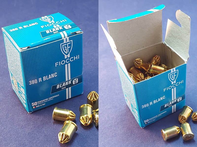 Fiocchi Kartuschen / Knallpatronen / Platzpatronen 9 mm R.K. / .380 R – Bild 1