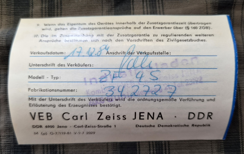 Carl Zeiss Jena Zielfernrohr ZF 4/S (SSG 82)– NEU in OVP (Q1, DDR) – Bild 4