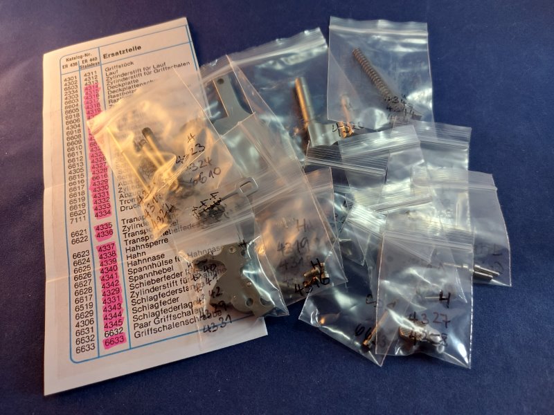Ersatzteile / Kleinteile / Teile für die ERMA Revolver EGR 66X und ER 440 – Bild 2