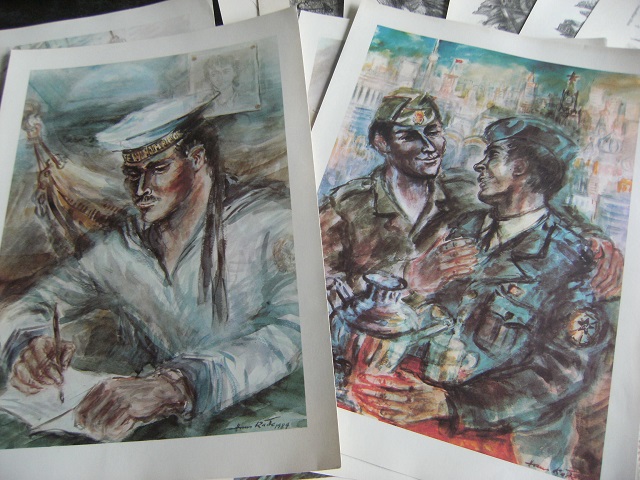 DDR NVA GST Bilder in Kunstmappe von H. Räder – Bild 2