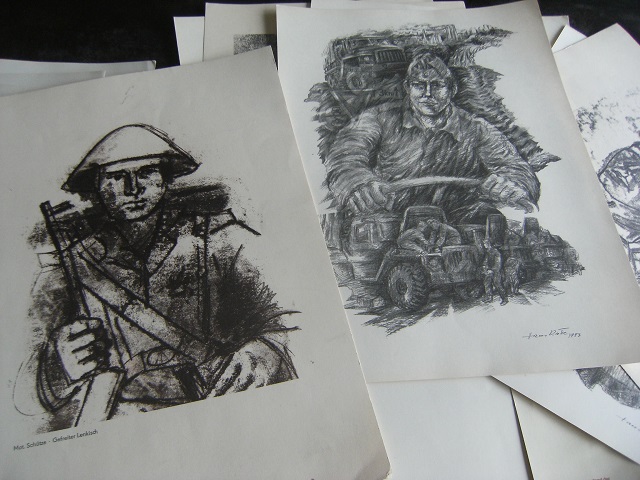 DDR NVA GST Bilder in Kunstmappe von H. Räder – Bild 4