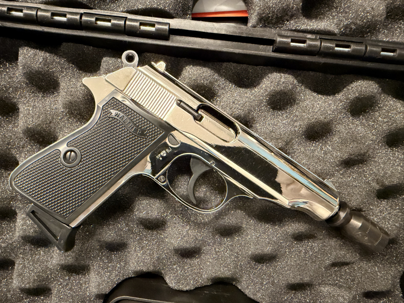 Walther PP Chrom Version Neuwertig 9 mm PAK Sammler – Bild 4