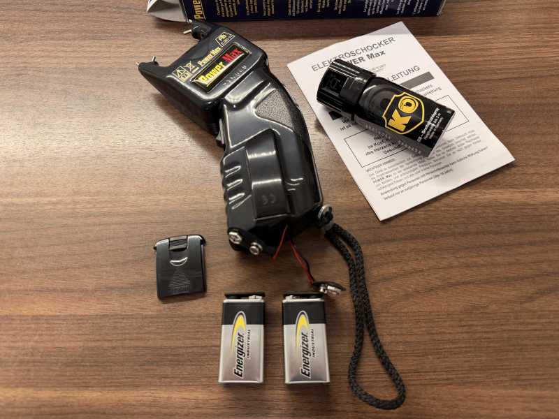 Elektroschocker 500.000 Volt zur Selbstverteidigung SV Freie Waffe PTB Geprüft Stun Gun – stampa 3