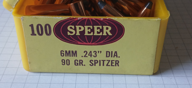 100 Geschosse 243/6mm , 90gr Spitzer von SPEER . – Bild 2