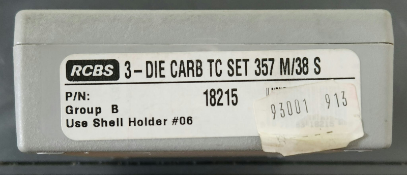 RCBS Hartmetall-Matrizensatz - .357 M/ 38 S – Bild 2