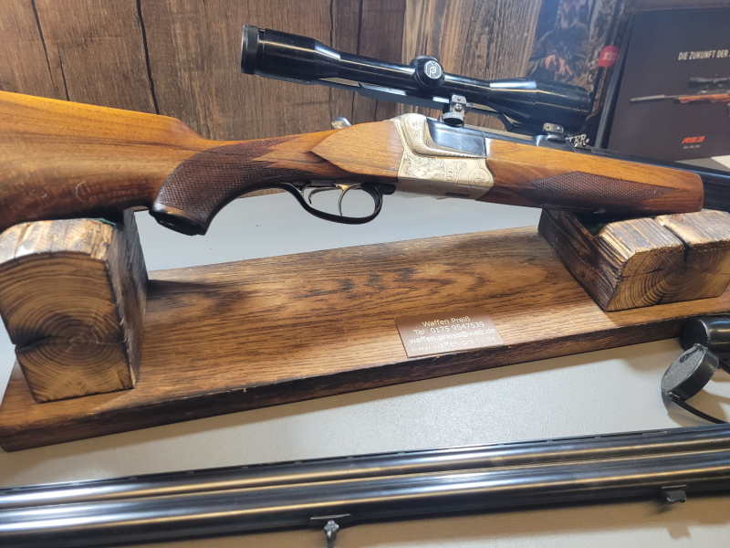Krieghoff Bockbüchsfilnte Teck 7x65R 12/70 Zeiss mit Wechsellauf 12/70 – Bild 4