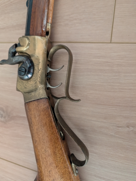 Ardesa Perkussionsgewehr Kal. .45 – Gültiger Beschuss (1988) – Gesamtlänge ca. 110cm – Bastler – billede 3