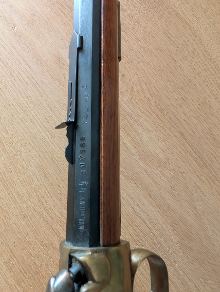 Ardesa Perkussionsgewehr Kal. .45 – Gültiger Beschuss (1988) – Gesamtlänge ca. 110cm – Bastler – billede 6