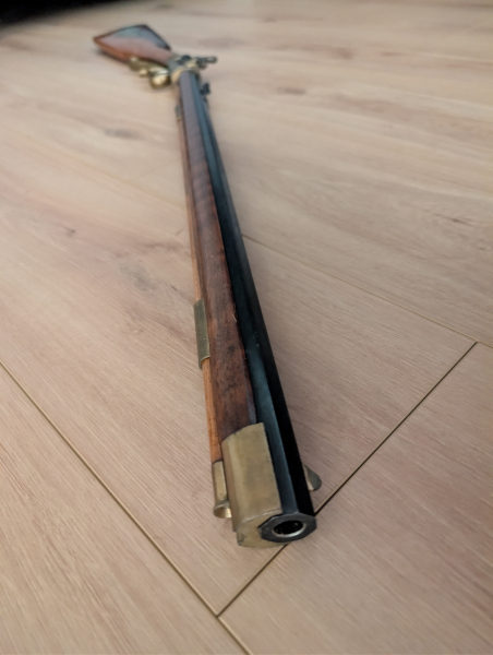 Ardesa Perkussionsgewehr Kal. .45 – Gültiger Beschuss (1988) – Gesamtlänge ca. 110cm – Bastler – billede 4