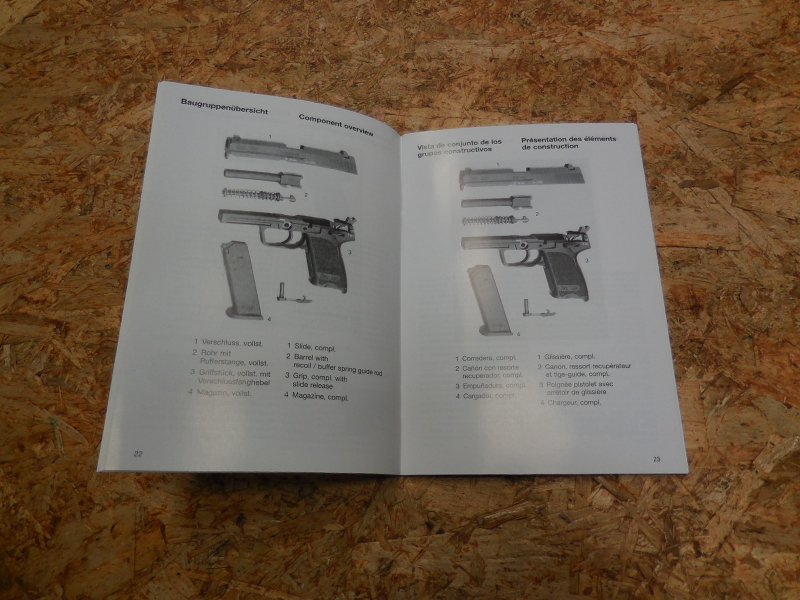 Originale HK USP Bedienungsanleitung, Heckler Koch, H&K, deutsch english espanol francais, 64 Seiten – Bild 2