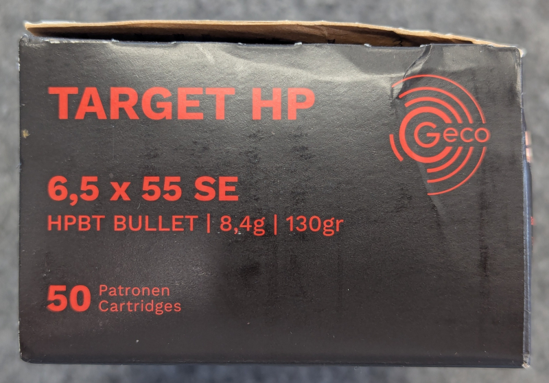 50x Geco Target HP 6,5x55 SE HPBT BULLET 8,4g / 130gr – billede 2