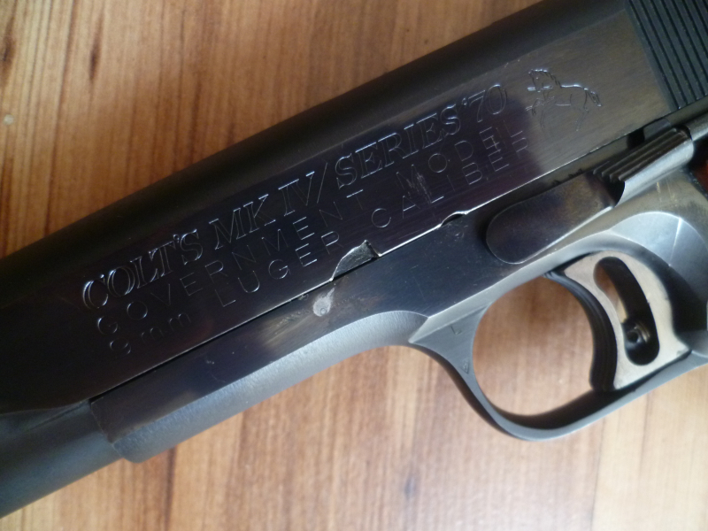 Pistole Colt 1911 MK IV Series 70 9mm Luger – Bild 2