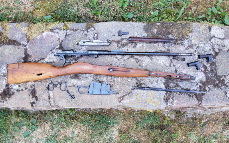 Waffenschrott und Freie Teile für Deko Mosin Nagant M44 – obrázek 2
