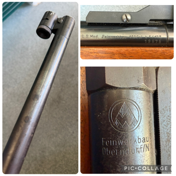 Feinwerkbau L.G. Mod 150 Cal. 4,5mm .177 Luftgewehr Seitenspanner – imaginea 3