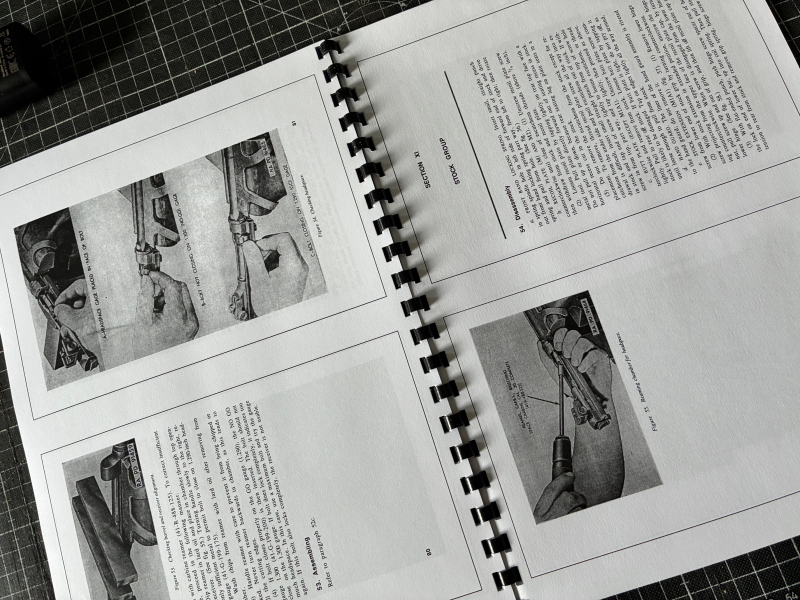 Bedienungsanleitung Manual in englisch DINA4 Nachdruck .30 M1 M1A1 M2 M3Carbine – Bild 3