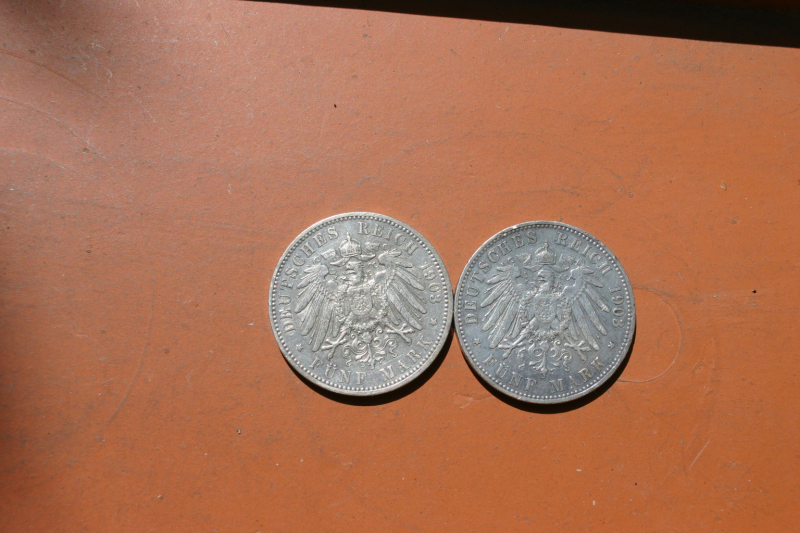 Silbermünzen 5 Reichsmark Hamburg-Preussen – obrázek 2