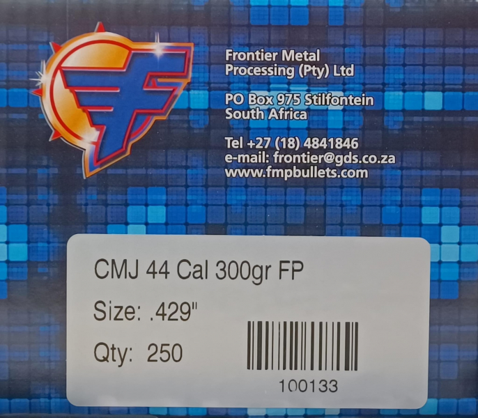 Frontier CMJ Geschosse – .44 / .429 – 300 gr Flat Point – 250 Stück – Bild 2