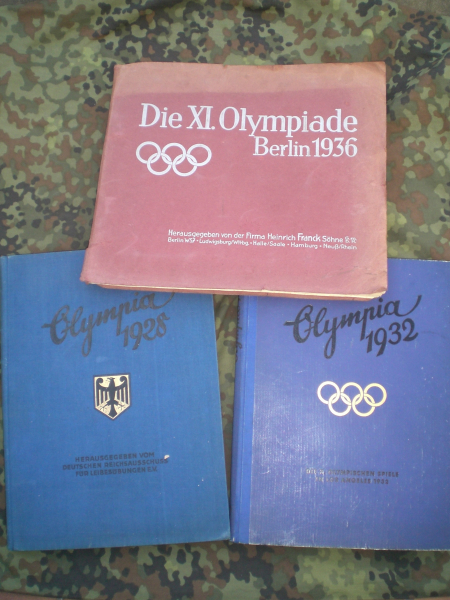 Antiquarisches Buch: konvolut Sammelbilderalben Olympia 1928/32/36 – Bild 1