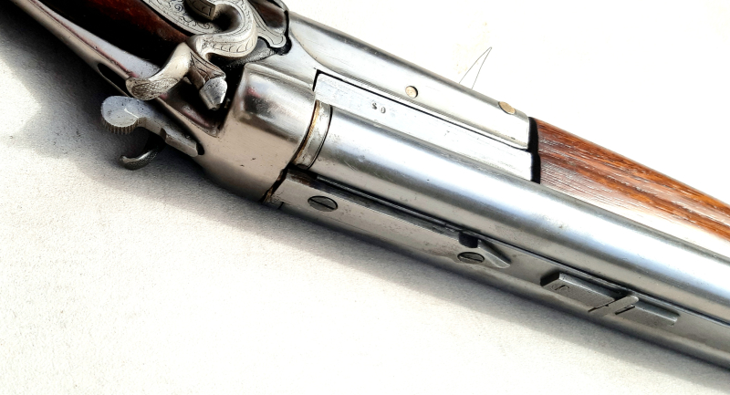 altes Luftgewehr Doppellauf Pumpgewehr Sammler – Bild 5