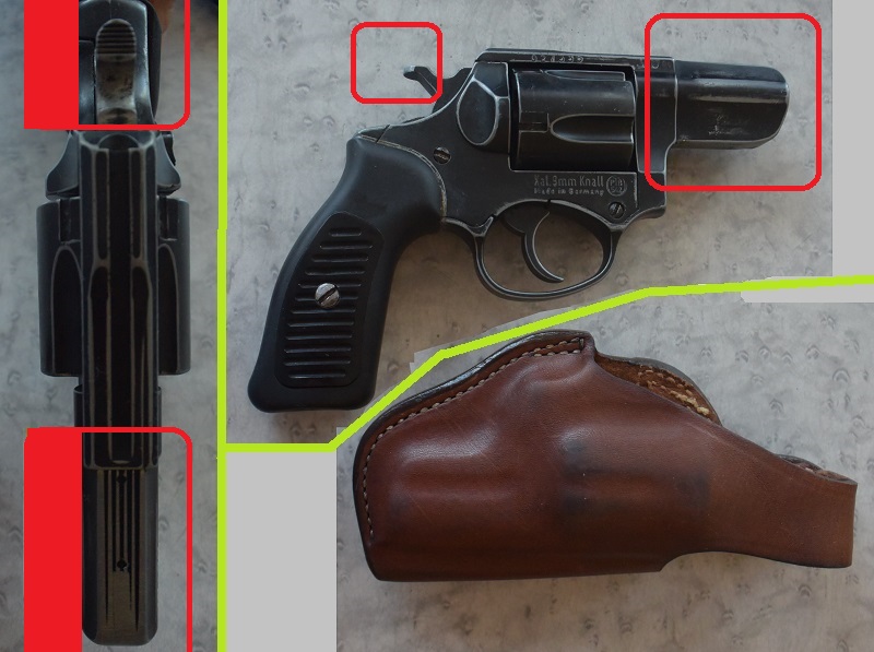 ME 38 compact Revolver mit Bianchi #5BH Holster – nuotrauka 2