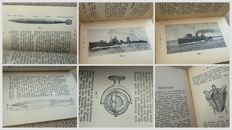 Miniatur Bibliothek 1.WK Torpedos, Seeminen, Unterseeboote Torpedoboote von 1914! – Bild 2