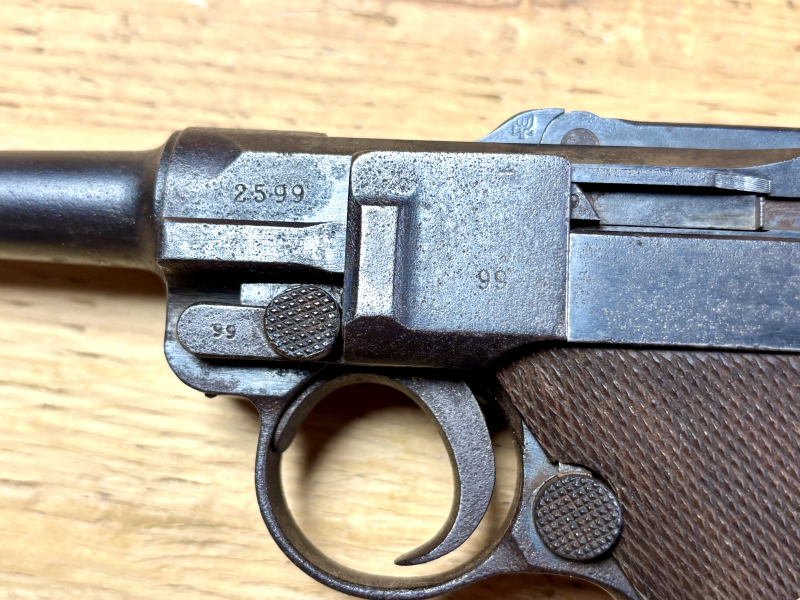 Pistole Luger P08 DWM 1916 - 9mm inkl Lederholster – Bild 4