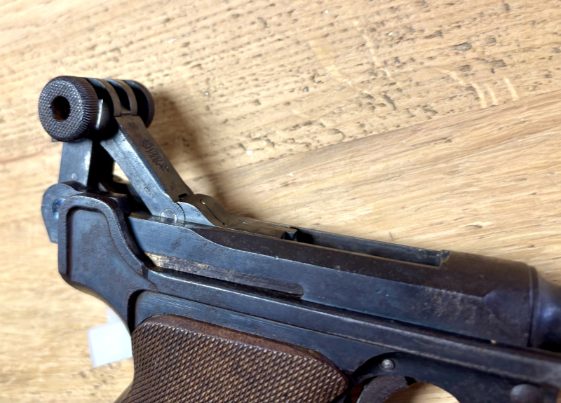 Pistole Luger P08 DWM 1916 - 9mm inkl Lederholster – Bild 6