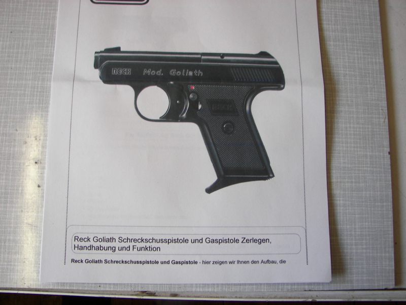 Pistole von Reck 9mm PAK mit Holster – Bild 5