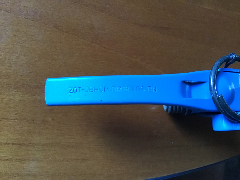 Übungshandgranate in Blau – Bild 3